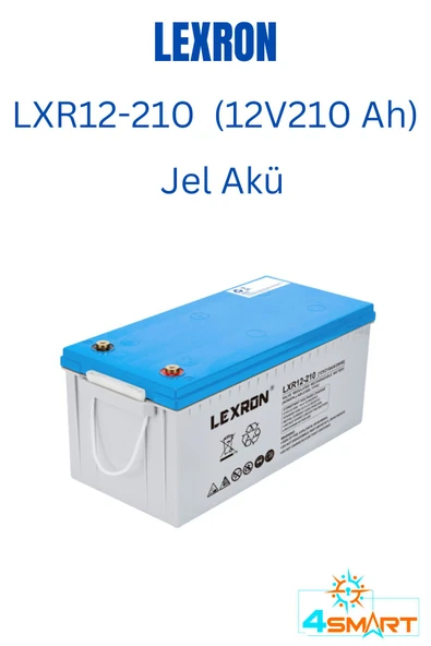 Lexron Lxr12-210 (12V210AH/20HR) Jel Akü ( Karavan Yaşam Ve Bağ Bahçe )