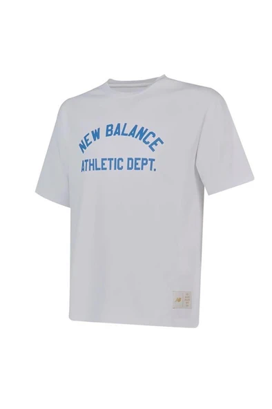 New Balance Lifestyle MNT1519-WT Beyaz Erkek Tişört - 1