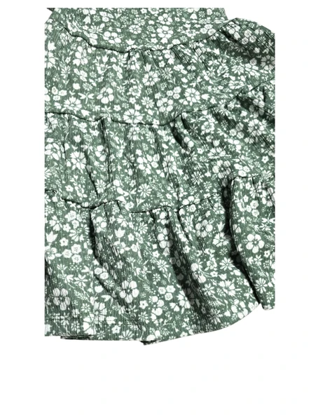 Çiçekli Kız Çocuk Elbise - Resim 6