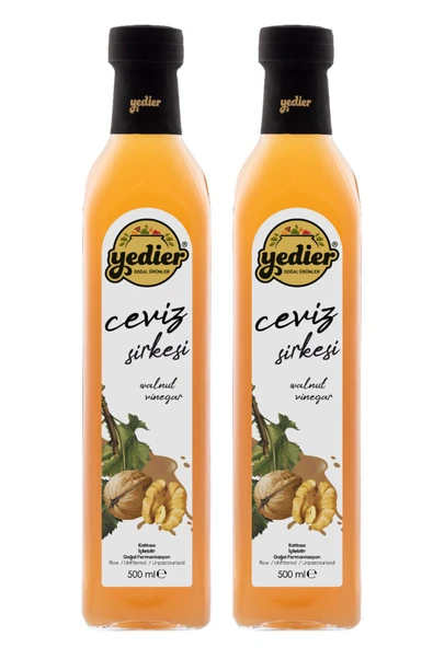 Yedier Ceviz Sirkesi 500 ml X 2 Adet