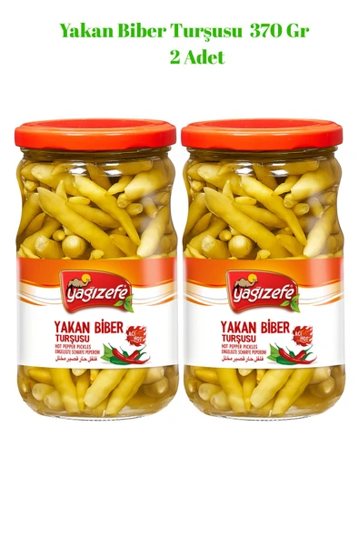 Yağızefe Yakan Biber Turşusu 370 Gr x 2 Adet