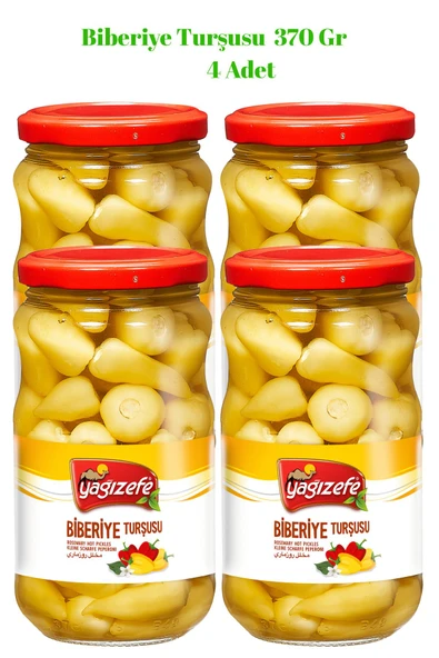 Yağızefe Biberiye Turşusu 370 Gr x 4 Adet