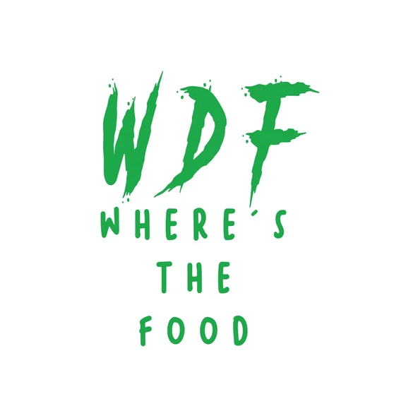 WDF where the food Sticker 17x17 Cm Yeşil ürün görseli
