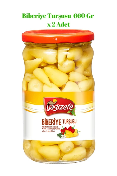 Yağızefe Biberiye Turşusu 660 gr X 2 Adet