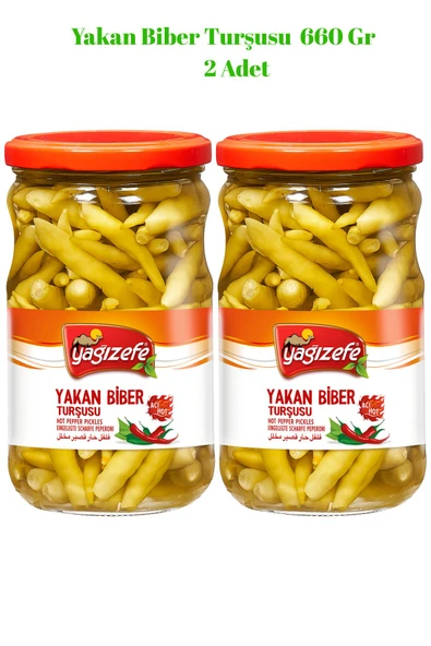 Yağızefe Yakan Biber Turşusu 660 Gr x 2 Adet