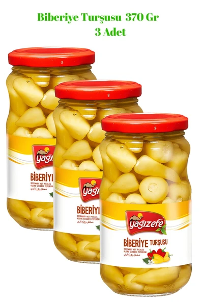 Yağızefe Biberiye Turşusu 370 Gr x 3 Adet