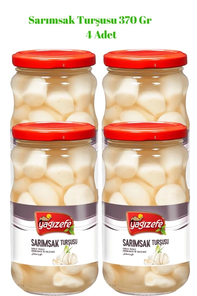 Yağızefe Sarımsak Turşusu 370 Gr x 4 Adet