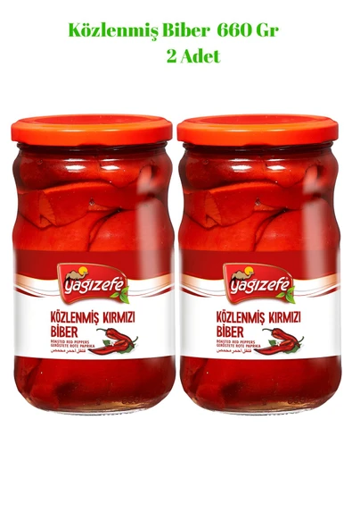 Yağızefe Közlenmiş Biber 660 Gr x 2 Adet