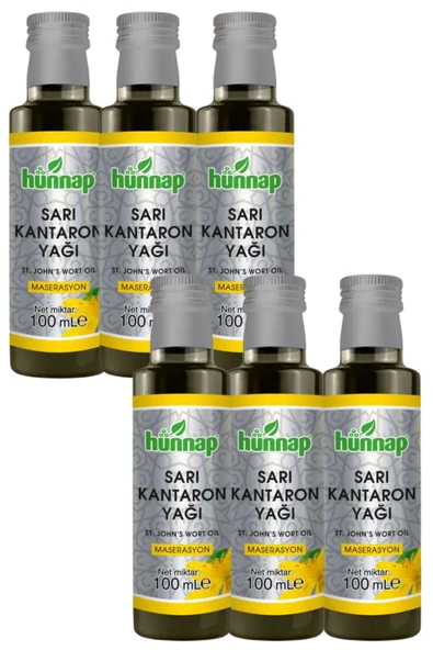 Hünnap Sarı Kantaron Yağı 100 ml x 6 Adet