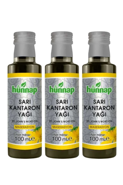 Hünnap Sarı Kantaron Yağı 100 ml x 3 Adet