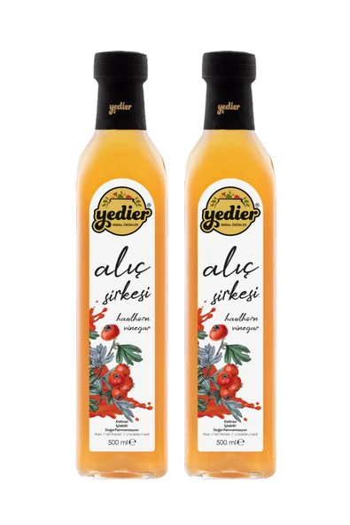 Yedier Alıç Sirkesi 500 ml X 2 Adet