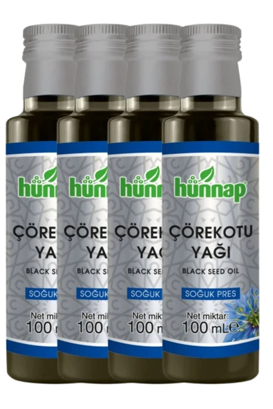 Hünnap Çörek Otu Yağı 100 ml x 4 Adet
