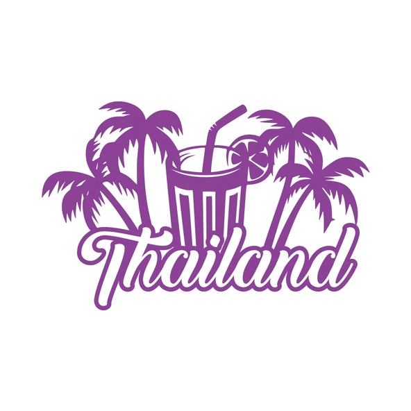 Thailand Sticker 17x17 Cm Mor ürün görseli