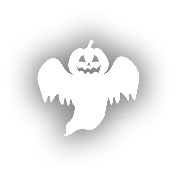 Bal Kabağı  Hayalet Sticker 17x17 Cm Beyaz ürün görseli