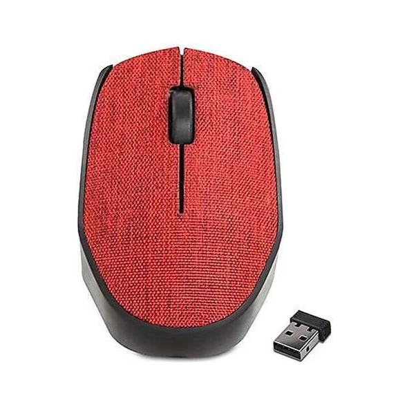 Everest KM-218 Mouse Kırmızı Usb 2.4Ghz Kumaş Yüzey Kablosuz