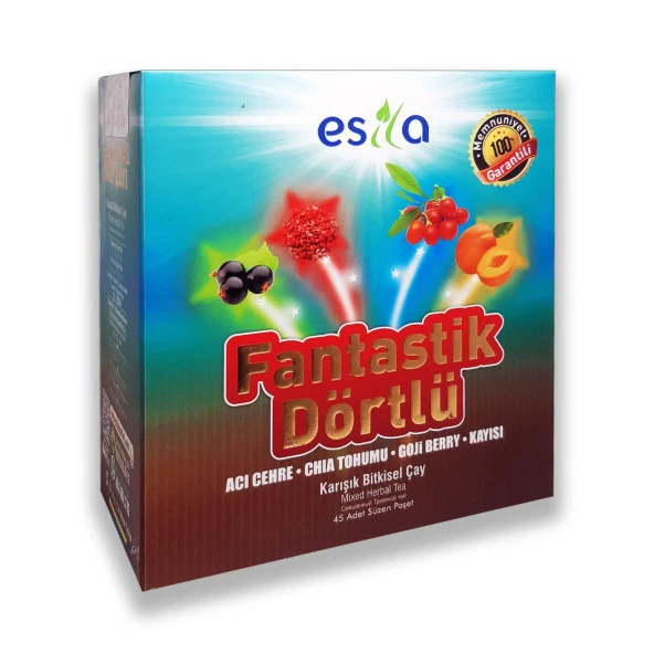 Esila Fantastik Dörtlü Karışık Bitkisel Yaz Çayı 45 Poşet x 2 Adet - 3