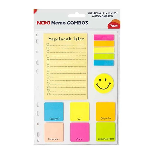 Noki Yapışkanlı Not Kağıdı Seti 3