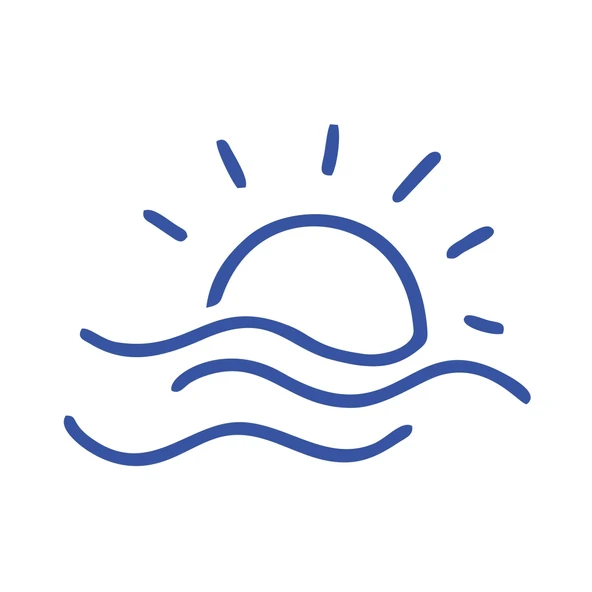 Güneş ve Rüzgar Sticker 17x17 Cm Mavi ürün görseli