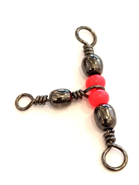 Captain 5129 Üçlü Boncuklu T Fırdöndü 5 Adet Black Nikel - Resim 2