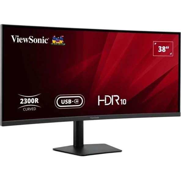 VIEWSONIC 37.5" IPS VA3820C 5MS 75HZ HDMI-DP TYPEC HUB KAVISLI KURUMSAL MONİTÖR 3840X1600 - Resim 2