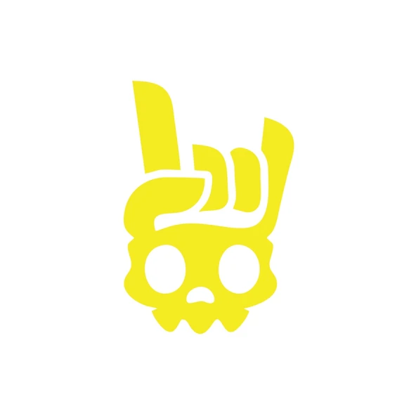 İsklet Rock Sticker 17x17 Cm Sarı ürün görseli