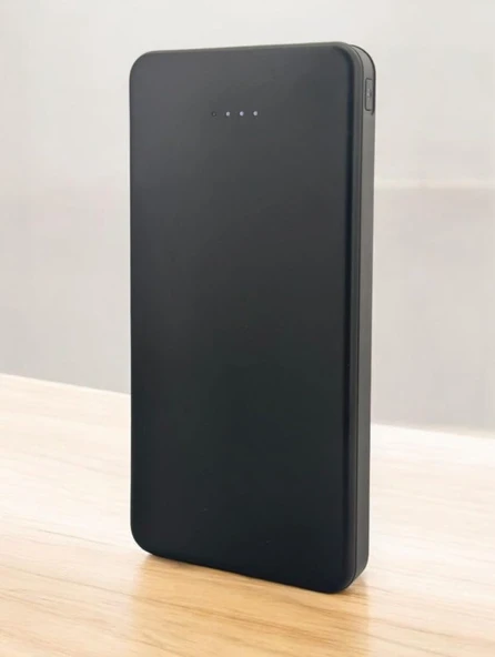 Coverzone Su Geçirmez 10000 mAh PD 15W 3 Port Powerbank Led Şarj Göstergeli 15mm İncelik Slim Size Type-C Input ve Output 2x Input 2x Output Taşınabilir Şarj Cihazı - Resim 2