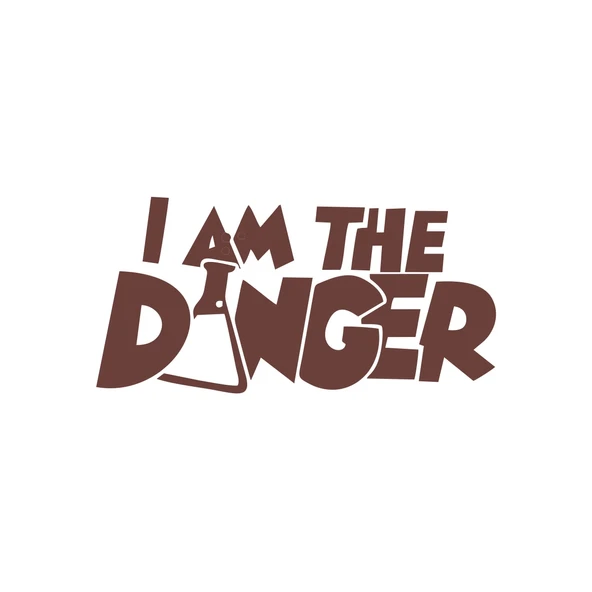 I am Danger Sticker 17x17 Cm Kahverengi