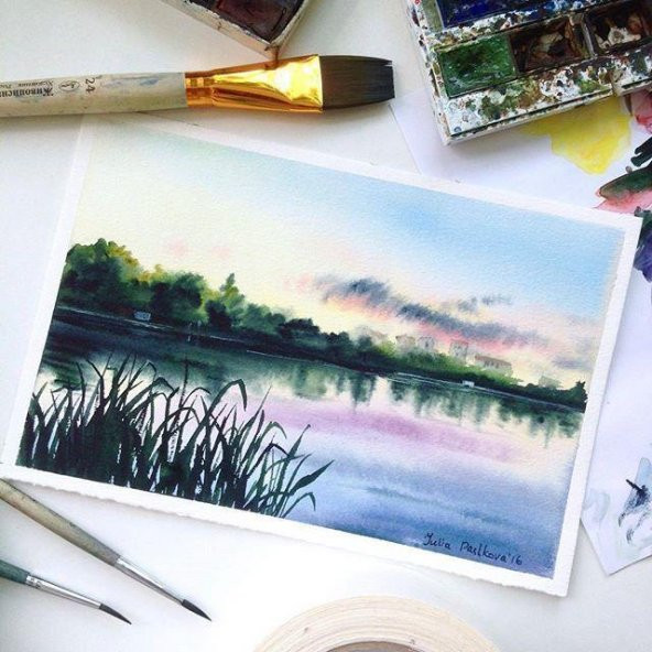 Suluboya Fırçası 8 Numara Samur Guaj Boya Fırça No:8 1 Adet - 3