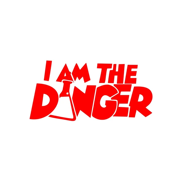 I am Danger Sticker 17x17 Cm Kırmızı