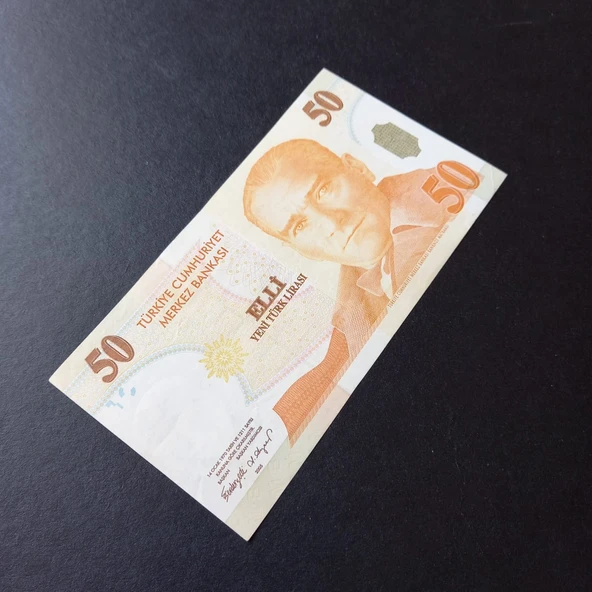 Escoines Koleksiyon 39963684ef40b4d95e 8.Emisyon 50YTL B84 Serisi ÇÇT/ÇA Eski Kağıt Para - 3