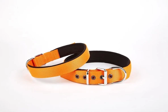 Doggie Softlu Köpek Boyun Tasması 3 cm x 55 cm Turuncu ürün görseli 1