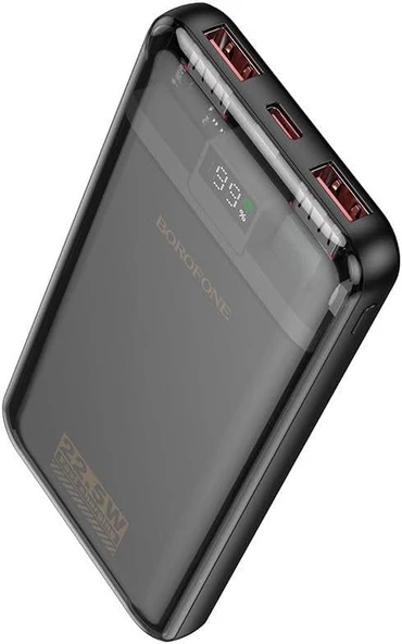 Coverzone Borofone 10000mAh 22.5W + PD20W Fully Compatible Güç Bankası Powerbank iPhone ile Uyumlu Şarj Seviyesi Led Gösterli Kompak ve Modern Tasarım Güç Bankası BJ52 ürün görseli 1