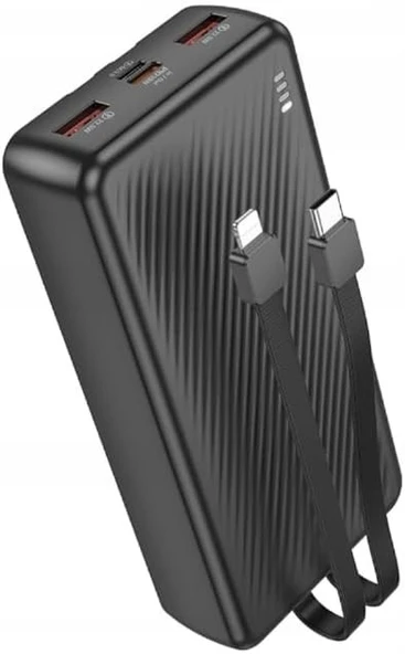 Coverzone Borofone 20000mAh PD20W 22.5W QC3.0 74Wh Dahili Fener Güç Bankası Powerbank iPhone ile Uyumlu Şarj Seviyesi Led Gösterli Kompak ve Modern Tasarım BJ75A ürün görseli 1