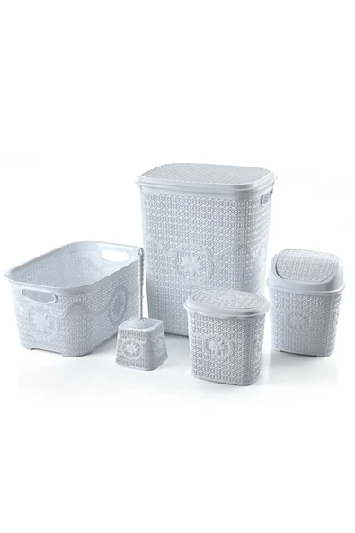 Çeyiz Seti Rattan 5 Parça Örgülü Çeyiz Seti ürün görseli