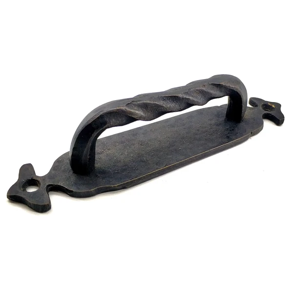 Antika Tarz Dekoratif Pirinç Burgulu Çekme Kol - 148x33 Mm, Oksit ürün görseli