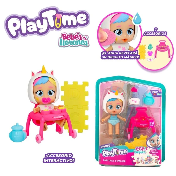 Cyp05000 Cry Babies Play Time Mini Dreamy Bebek Ve Yürüteci - 6