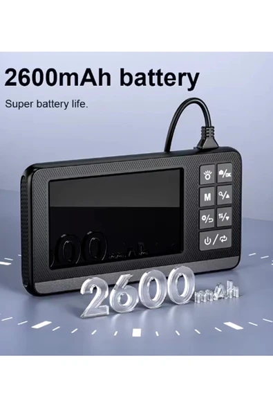 Ekranlı Çift Kameralı 10 Mt Sert Kablo Endoskop Kamera 8 Mm 4.3 Inc Hafıza Kart Destekli - 5