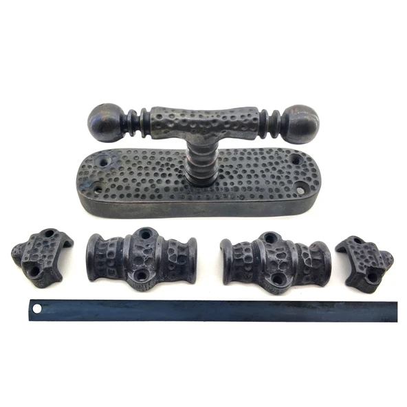 Antika Tarz Dekoratif Pirinç Üstten İspanyolet - 133x40 Mm, Oksit ürün görseli