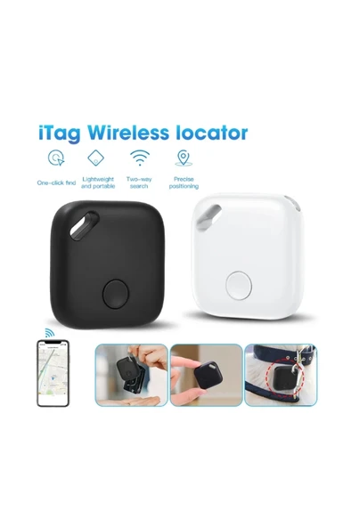 Smart Tag Airtag Akıllı Takip Cihazı Apple My Find Uyumlu Beyaz - 5