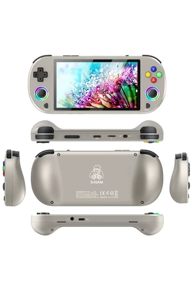 M22 Pro Retro Oyun Konsolu 5.0   ıps Ekran Dahili 20000+ Oyun Emülatörleri Rgb Led Joystick - Resim 2