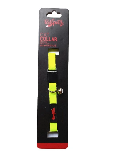 Tailpetz Cat Color Easy & Safety Lock Lime Ayarlanır Kedi Boyun Tasması ürün görseli