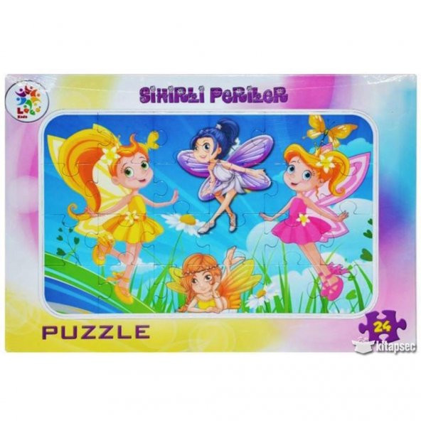 Laço Kids Kelebek Kızlar Frame Puzzle 24 Parça LCFRM003