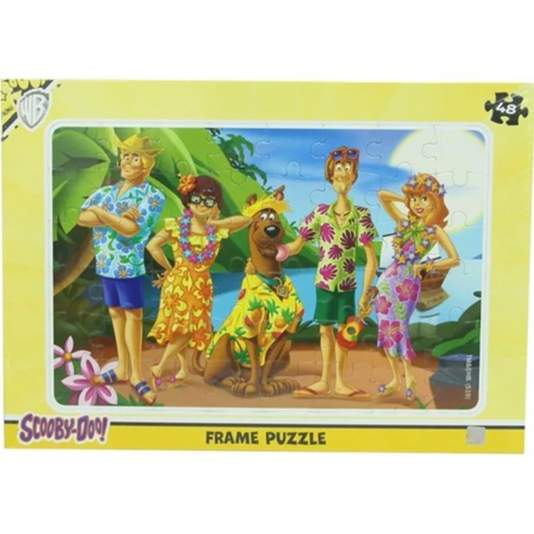 Laço Kids Scooby Doo 48 Parça Frame Puzzle SCB7546 - Resim 2
