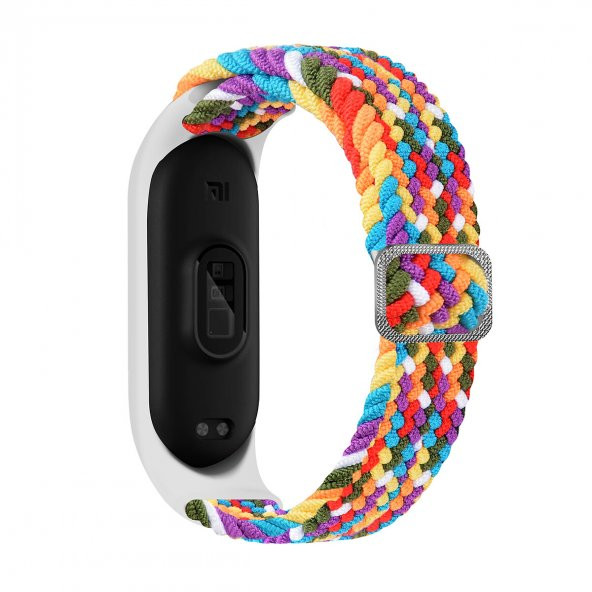 KNY Xiaomi Mi Band 3 İçin Örgü Model Renkli Silikon Kordon-Kayış Diğer