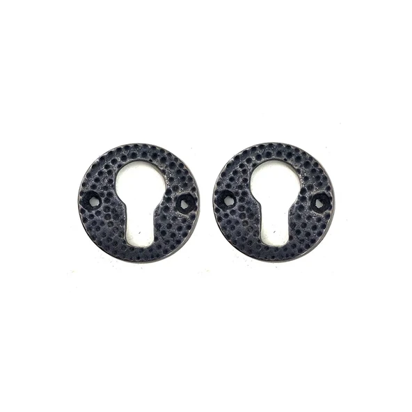 Antika Tarz Dekoratif Pirinç Oda Kilit Rozeti - 49mm, Oksit ürün görseli