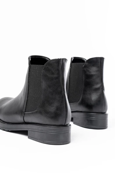 165-230 Siyah Lastikli Günlük Kadın Bot - Resim 4