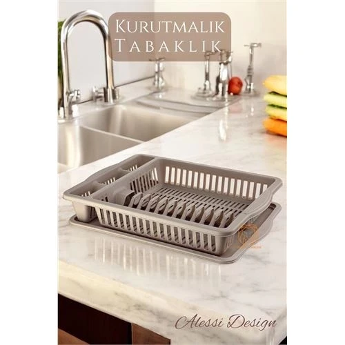 Bulaşık Durulama Sepeti Tabaklık Bulaşık Kurutmalık KAHVE Alessi - 1