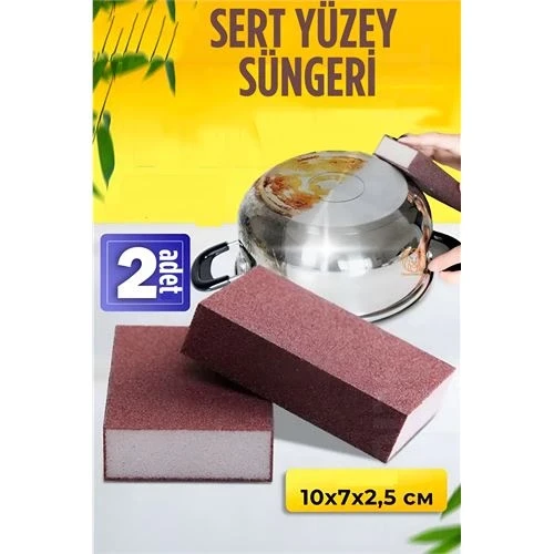 Nano Metal Ahşap Sert Yüzey Temizlik Süngeri 2 ADET - 2