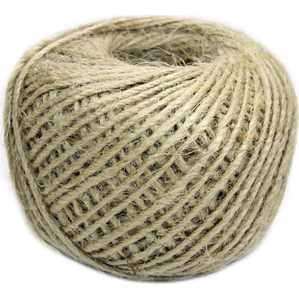 1 Adet, Jüt İpi, Kendir İpi, Kırnap İpi, Jüt ip, Hasır İp, Keten 100 gr - 2