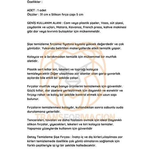 Kavanoz Temizleme Fırçası Şişe Biberon Dar BölgeTemizleyici Fırça - 2